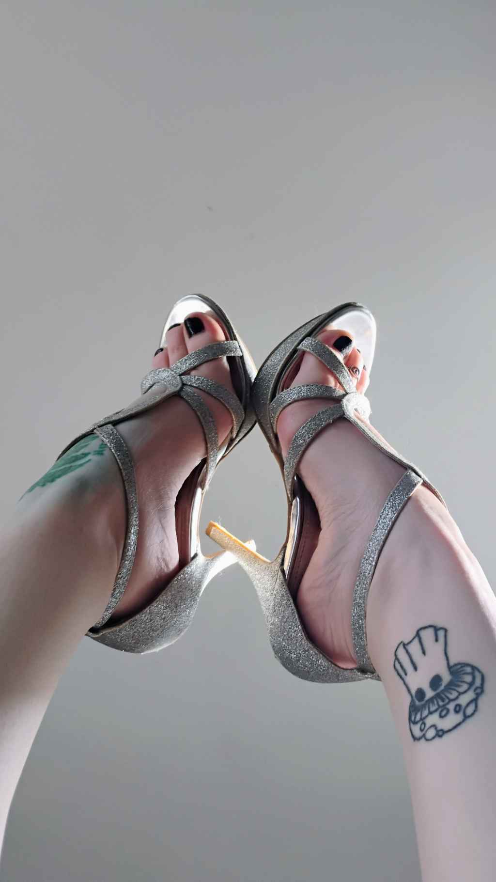 Silver heels